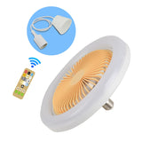 2in1 Smart Ceiling Fan E27 Light Head 30W Lighting Fan With Remote Control LED Electric Fan