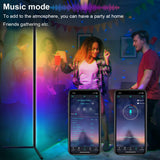 RGB LED Floor Lamp Bedroom Bedside Decoration Corner Floor Lamp WIFI Bluetooth App and Remote Control Indoor Atmosphere Lamp