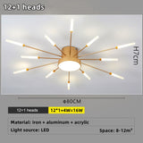 Led Firework Chandelier Dimmable For Living Room Bedroom Modern Ceiling Chandelier Dining Room Ceiling Lamp With Remote Control