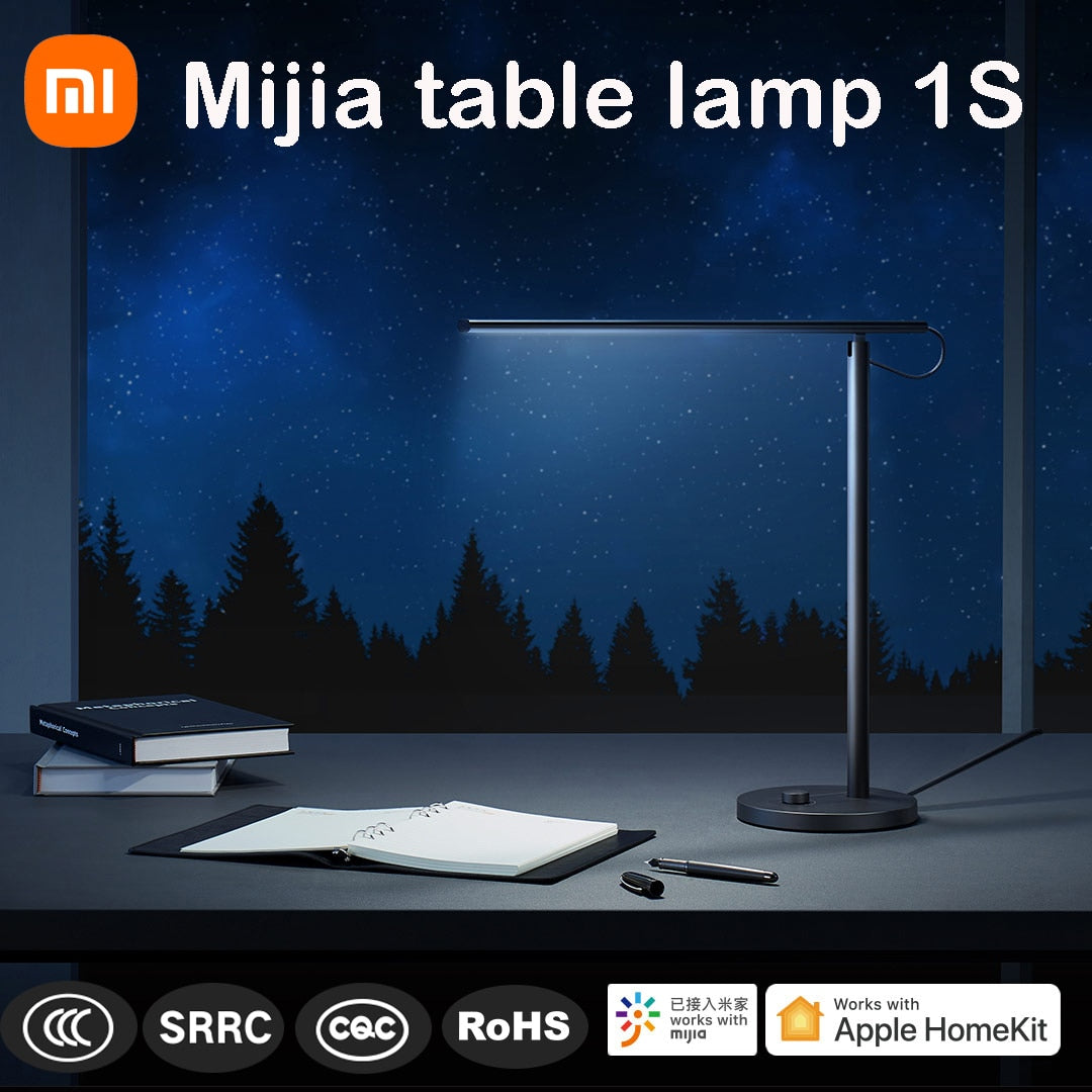 XIAOMI Mijia Table Lamp 1S Black Ra95 Color Rendering Compatible With Mi Home And Homekit Intelligent Eye Protection Desk Lamp
