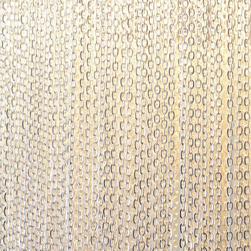 Modern Aluminum chandelier Lamp Novelty Aluminum Chains  LED chandelier Light Dining Room Living Room Bedroom Light