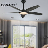 52 Inch Led Ceiling Fan Lamp Roof Home Fans Modern Indoor Decorate Plywood Blade Dc Ceiling Fan With Remote Control Ventilador