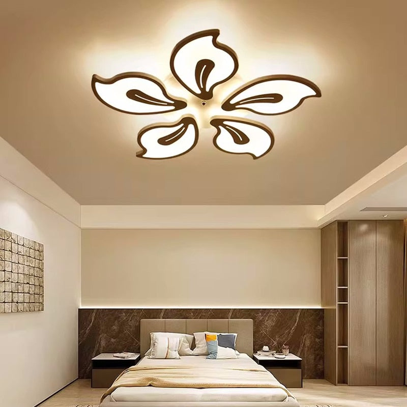 Modern LED Ceiling Chandeliers White For Living Room Bedroom Lamp For Indoor Ceiling Lighting Lamp Home Decoration Fixtures