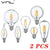 2Pcs E27 E14 Retro LED Edison Bulb 220V Light Bulb C35 A60 ST64 G45 G80 G95 Vintage LED Filament Lamp Glass Bulb Candle Light