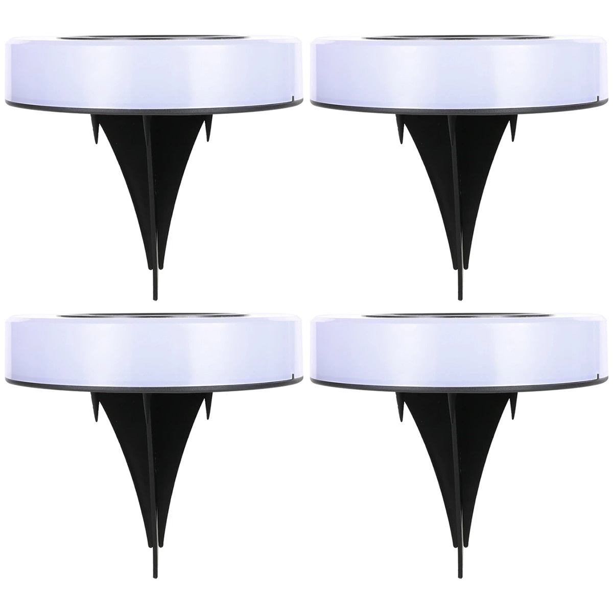 4PCS Solar Garden Lights Outdoor LED Solar Ground Lights Waterproof Landscape Path Way Floor Under Spot Lamp Decoration Lighting