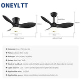 New Nordic bedroom fan light ultra-thin frequency conversion mute restaurant ceiling fan light children&#39;s room bedroom fan lamp