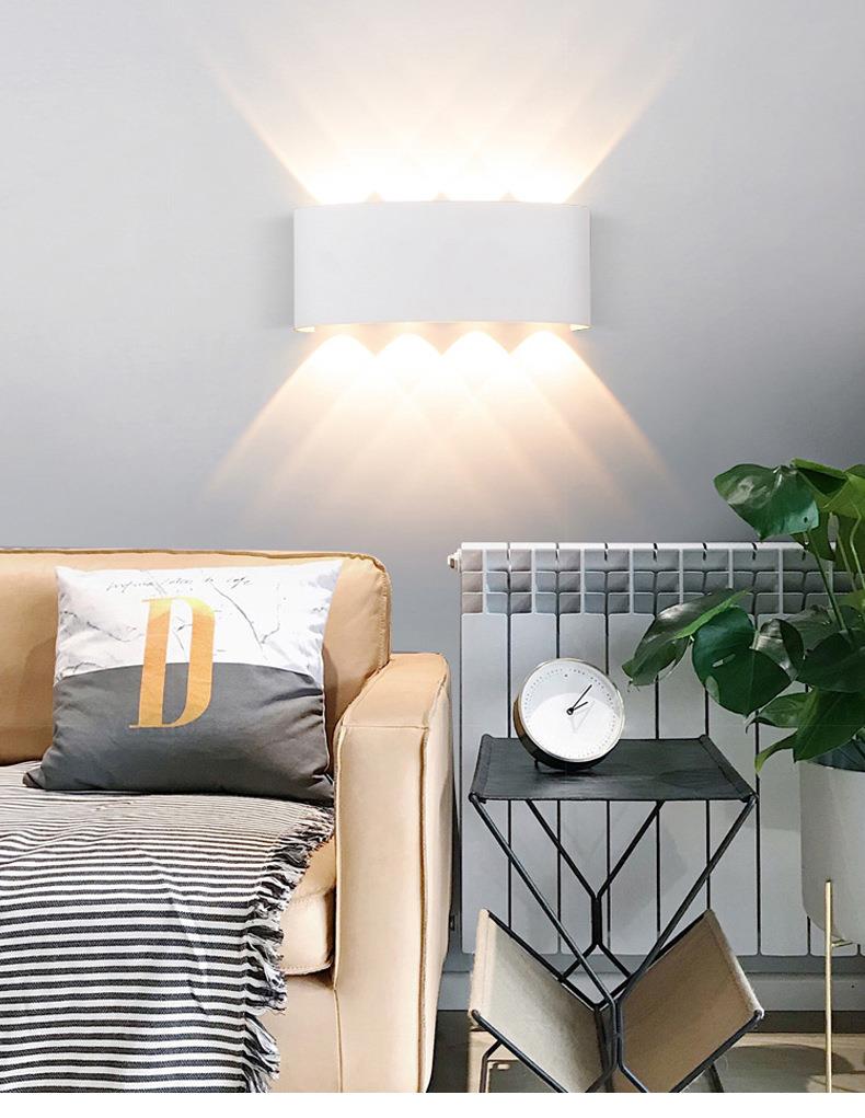 IP65 LED Wall Lamp Outdoor Waterproof Garden Lighting  Aluminum AC86-265 Indoor Bedroom Living Room Stairs Wall Light