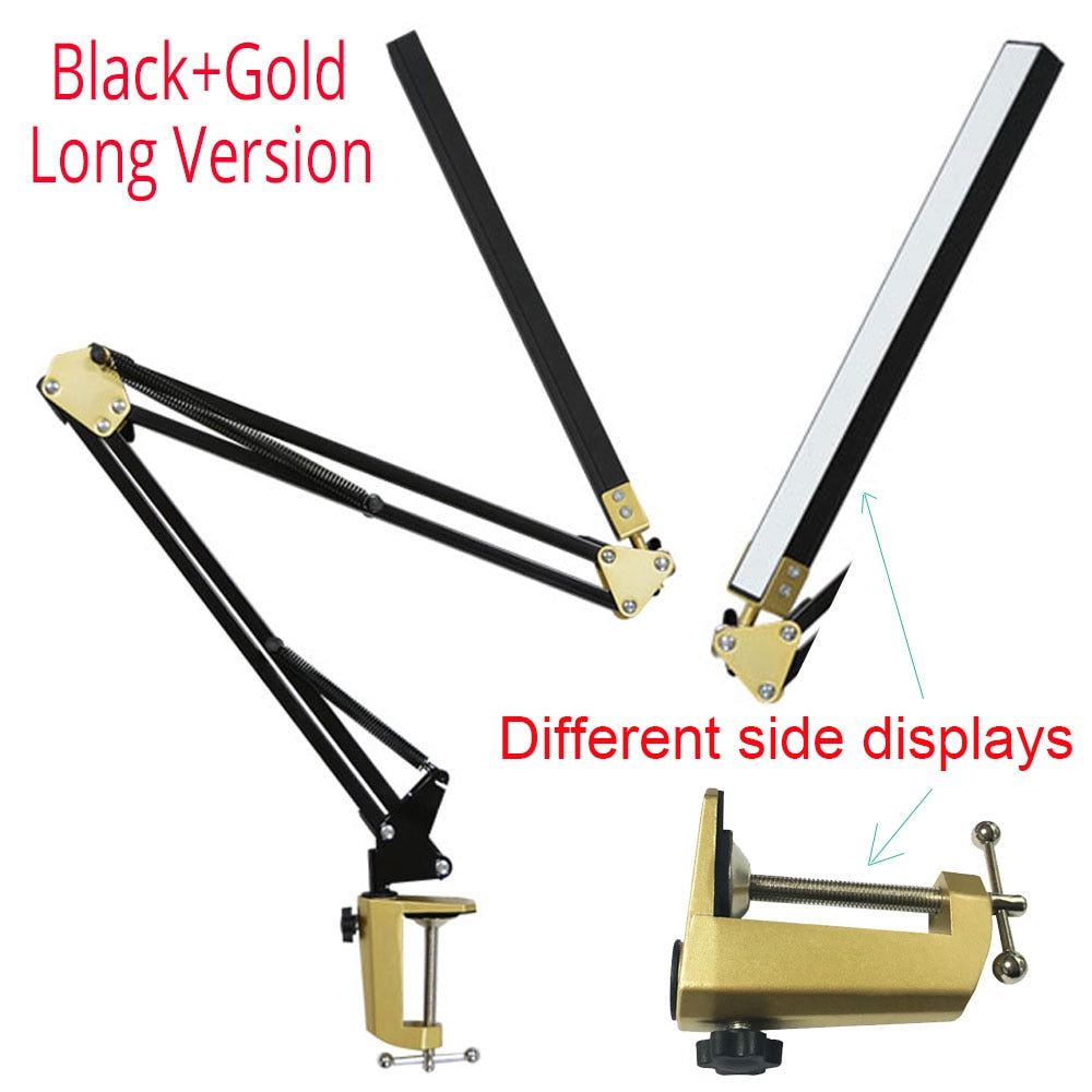 LED Desk Lamp with Clamp, Eye-Care Dimmable Reading Light, 3 Color Modes Swing Arm Lamp, USB Clip-on Table Lamp, Daylight Lamp