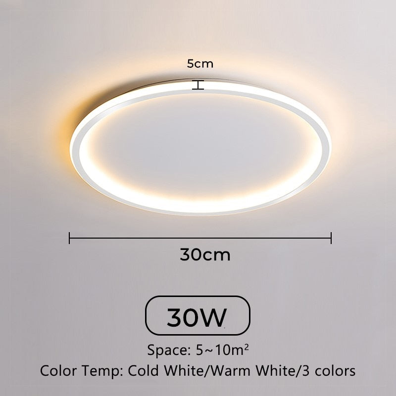 Ultra Thin Led Ceiling Lamps 30W 20W 15W 10W Modern Panel Ceiling Lights For Living Room Bedroom Kitchen Indoor Lighting fixture
