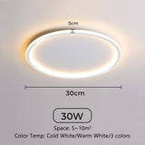 Ultra Thin Led Ceiling Lamps 30W 20W 15W 10W Modern Panel Ceiling Lights For Living Room Bedroom Kitchen Indoor Lighting fixture