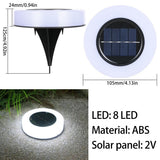4PCS Solar Garden Lights Outdoor LED Solar Ground Lights Waterproof Landscape Path Way Floor Under Spot Lamp Decoration Lighting