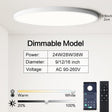 Ultra-thin Dimmable LED Ceiling Panel light Smart APP/Remote Control 