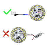 LED Chip 5W 7W 9W 12W No Need Driver AC 220V-240V SMD 2835 Cold Warm White Round Lamp Beads for Bulb Downlight Spotlight
