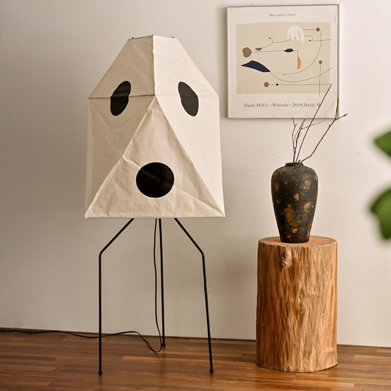 Japanese Akari Noguchi Yong Corner Standing Lamp for Living/Dining Room Decoration Designer Rice Paper Floor Lamp Foot Sofa Bar
