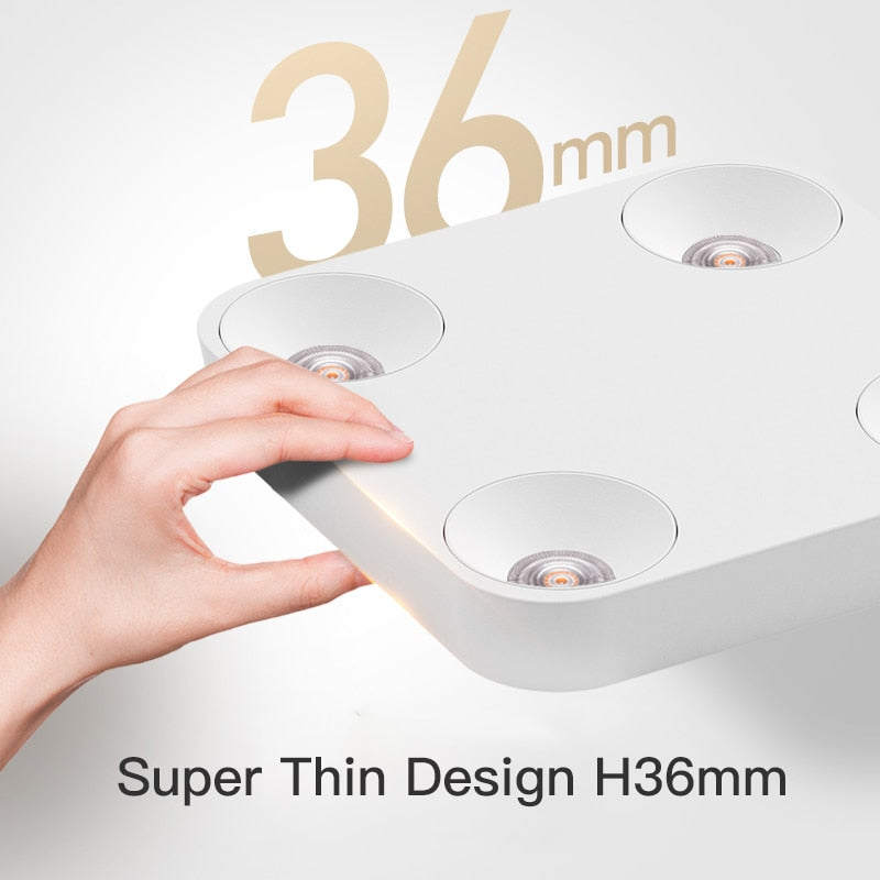 Surface Mounted Square LED Downlight Ultra-thin LED Ceiling Lamp COB 12W 25W Ceiling Spotlight For Indoor Decor Lighting