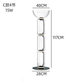Italy Design Heavy Glass LED Floor Lamps Nordic Light Modern Bright Stand Lighting for Living Room Bedroom lustre Decor Fixtures