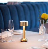 LED Bar Table Dumbbell Lamp Touch Sensor Retro Desktop Night Light USB Rechargeable Wireless For Restaurant Hotel Bedroom Decor