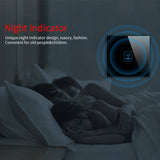 Szaoju Touch Switch EU Standard White Crystal Glass Panel Light Switch AC110-220V Switch 1/2/3 Gang 1 Way Wall Lamp TOUCH SWITCH