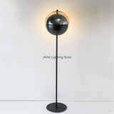 Designer LED Theia Floor Lamp for Bedroom Living Room Glass Hemisphere Industrial Corner Lamp High-end Decor Desks Lighting