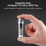 Mini Keychain LED Flashlight Portable Pocket Work Light USB Rechargeable Lamp Fluorescent Magnetic Warning Camping Flashlight