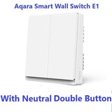 New Aqara Smart Wall Switch E1 ZigBee 3.0 Smart Home Wireless Key Light Switch Fire Wire With NO Neutral For Xiaomi Home homekit