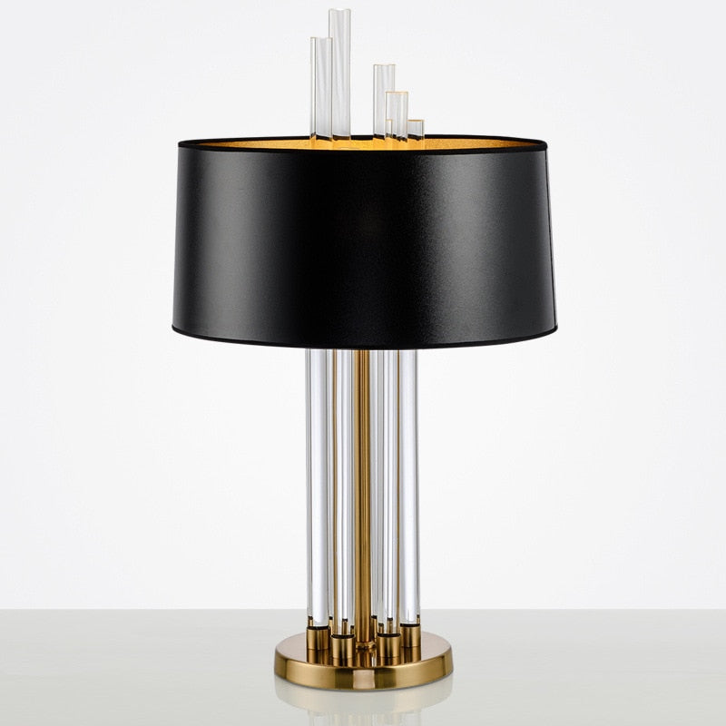 Nordic postmodern glass rod table lamp is applicable to the decorative lamp of living room table lamp and study bedside table