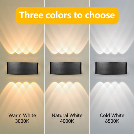 LED Wall Lamps IP65 Waterproof Outdoor/Indoor Stair Lighting A85-265V Up Down Light For Garden Living Room Wall Home Room Decors