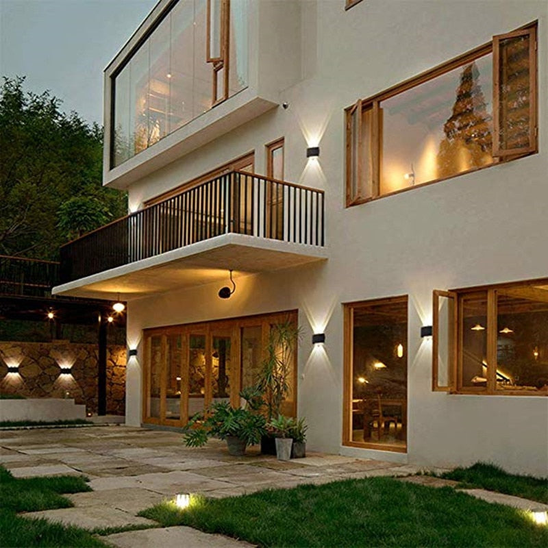 Up and Down LED Wall Lamp Waterproof IP65 Aluminum Interior Wall Light For Bedroom Living Room Corridor Indoor Outdoor Lighting