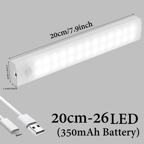 Motion Sensor Wireless LED Night Lights Bedroom Decors Light Detector Wall Emergency Lamp Staircase Closet Room Aisle Lighting