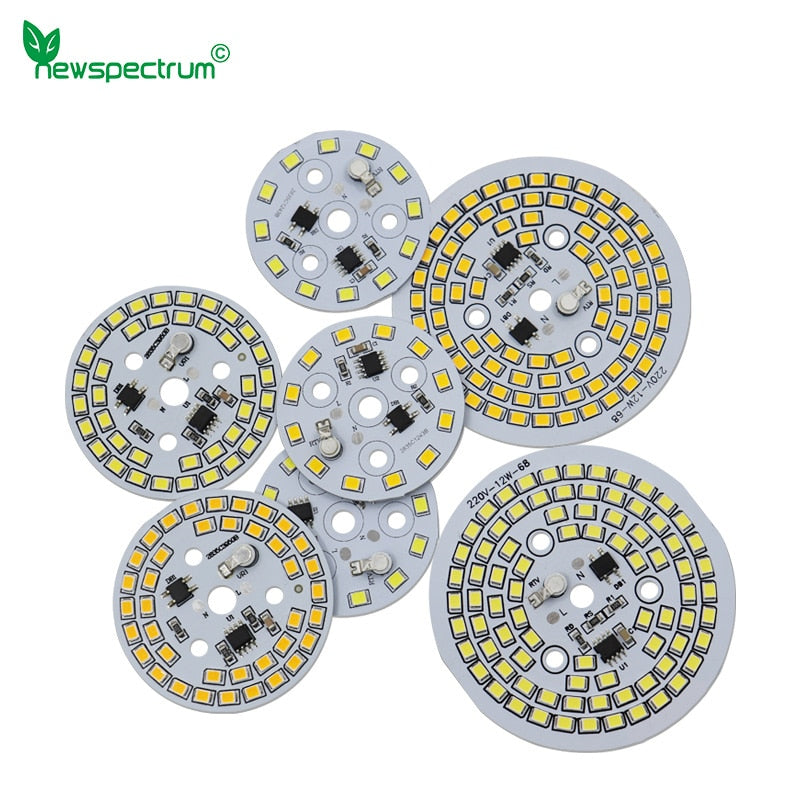 LED Chip 5W 7W 9W 12W No Need Driver AC 220V-240V SMD 2835 Cold Warm White Round Lamp Beads for Bulb Downlight Spotlight