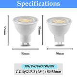 10pcs Factory direct LED spotlight GU10 MR16 220V high lumen replace 50W 100W halogen lamp is suitable for down lamp chandeliers