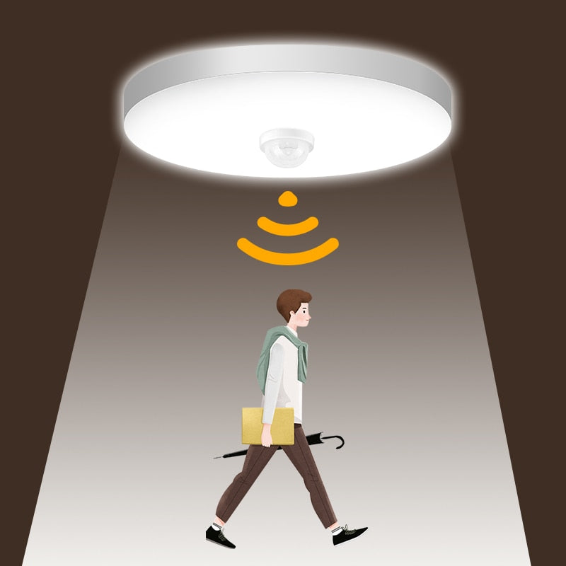 Modern LED Ceiling Lights PIR Motion Sensor Ceiling Lamps 12/18W Night Light Fixtures For Entrance Balcony Corridor Led Lampara