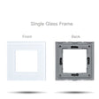  Wall Light Switches Glass Panel Parts White USB Sockets Function Parts  DIY EU CAT5 TV Sockets Power Outlet Parts