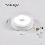 LED Motion Sensor Night Light Rechargeable Night Lamp Wireless Kitchen Bedroom Closet Light Wall-Mounted Body Induction Lamp