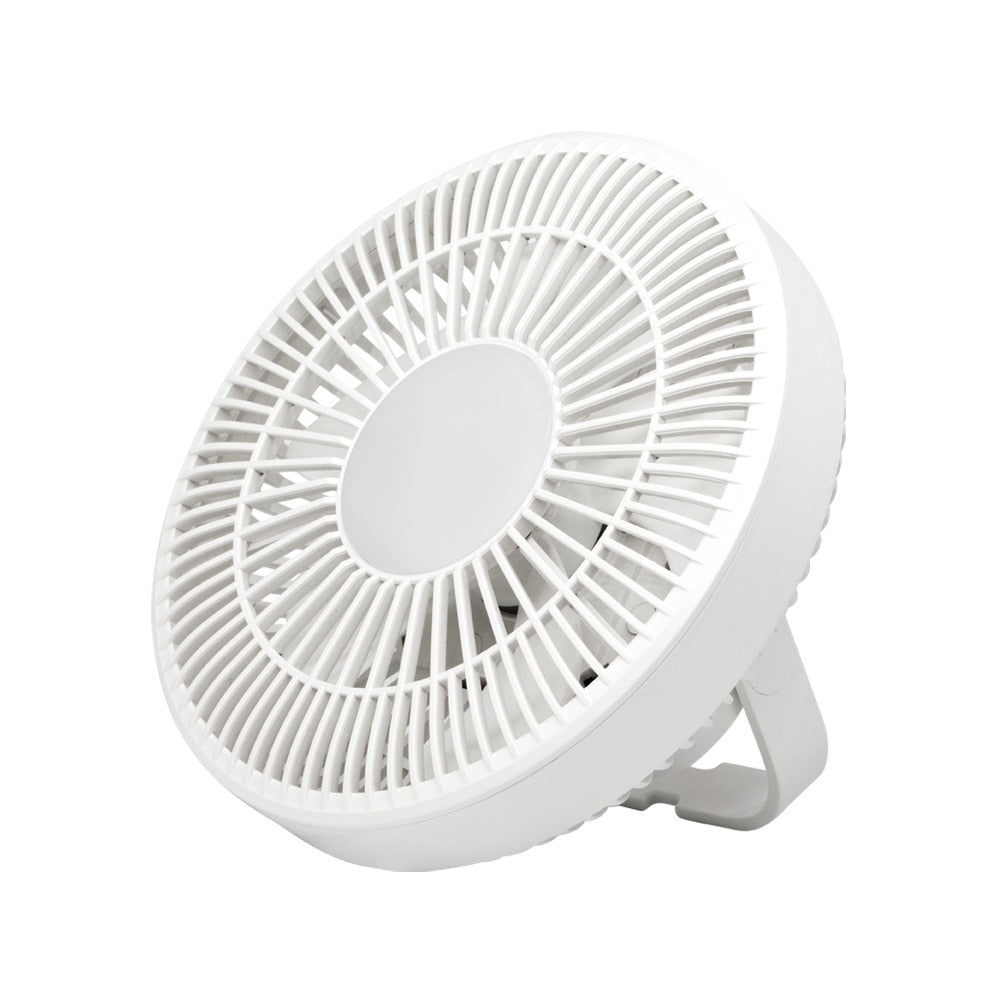 Xiaomi Summer Air Cooler Fan with LED Lamp Remote Control Rechargeable USB Power Bank Ceiling Fan 3 Gear Wall Ventilador