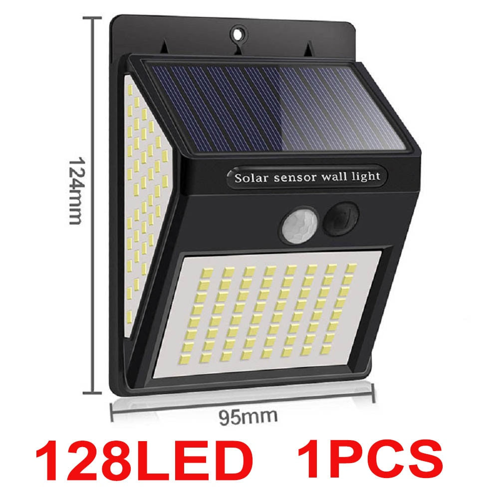 268 LED Reflector Solar Power Outdoor Light for Garden Decor Motion Sensor Street Wall Lamps Waterproof Patio Lighting Spotlight
