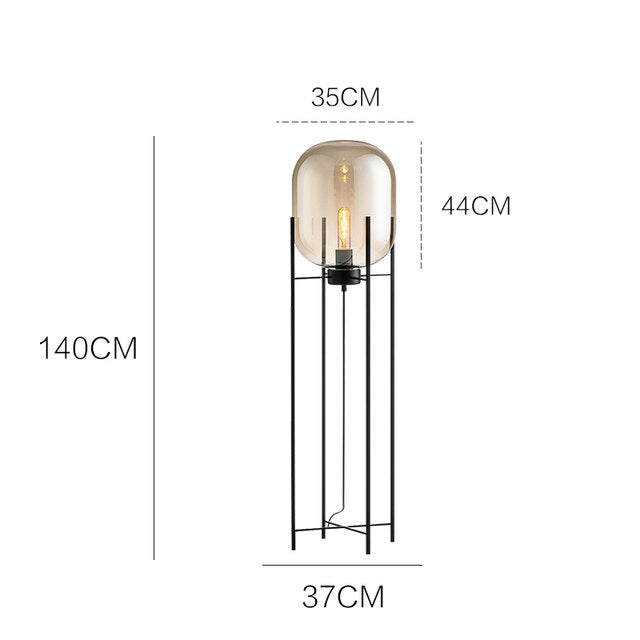Modern Fashion Nordic LED Glass Desk Lamp Floor Lamp For Living Room Country House Bar Hotel Bedroom Lighting