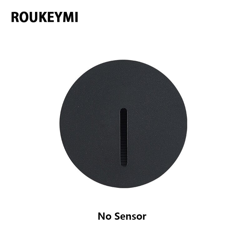 ROUKEYMI Waterproof Interior Sensor Staircase Light PIR Night Corner Led Footlight outdoor staircase light Sensor light
