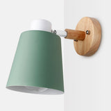 wooden wall lights bedside wall lamp wall sconce modern wall light for bedroom Nordic macaroon 6 color steering head E27 85-285V