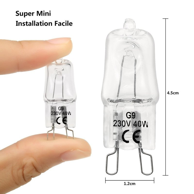 G9 Eco Halogen Light Bulb 220 - 230V 40W Lamp Bulbs Table Desk Floor Cabinet Light Closet Lamp for Office Restaurant Home