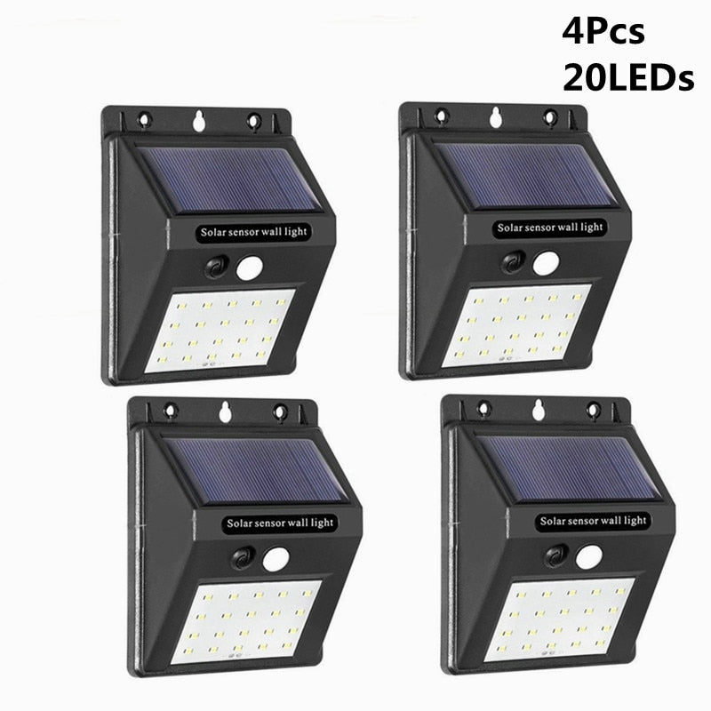 Solar Led Light Outdoor Lamp PIR Motion Sensor LED Wall Lights Sconce Waterproof Solar for Garden Street Lamp Outdoor Lighting