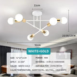 Modern Creative LED Chandelier Lighting Warm Romantic Minimalist for Bedroom Personality Living Room Dining Room Ceiling Lamp
