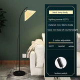 INS Fabric Floor Lamp with Table Nordic Pleated Standing Light for Living Room Sofa Bedroom Study Marble Vertical Desk Lamps
