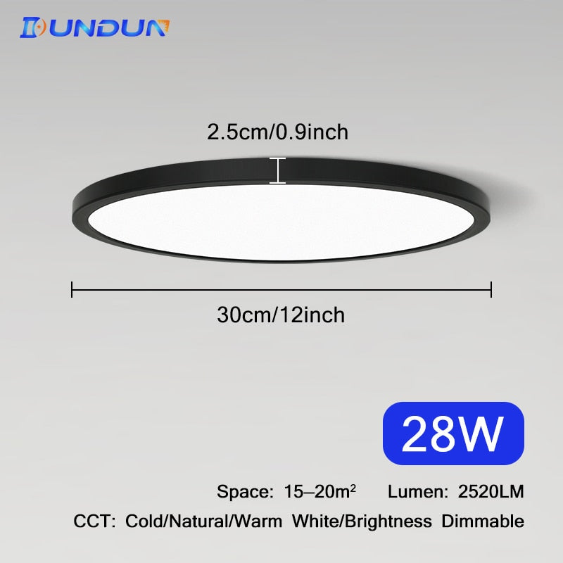 Ultrathin 0.9inch Brightness Dimmable LED Ceiling Lamp for bedroom Living Room kitchen Lamps Room Lights Led Ceiling Lighting