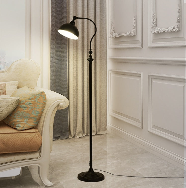 Nordic American Country Living Room Floor Lamp Iron floor lamp Table lamp Retro creative floor lamp