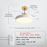 2023 Modern Ceiling Fan with Led Light Ventilator De Techno Con lumination Ceiling Fans Living Room Decors Chandelier with Fan