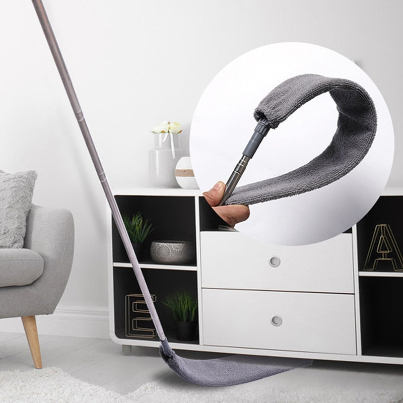 2023 Telescopic Cleaning Duster Brush Extended Long Crevice Spider Web Microfiber Brushes Bendable Household Dust Clean Remover