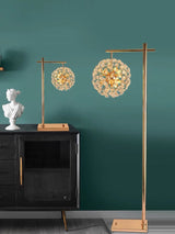 Morden LED Sun Flower Crystal Table Lamps Iron Creative Art Floor Lamp living Room Bedroom Study Bedside Lighting lustre Decor