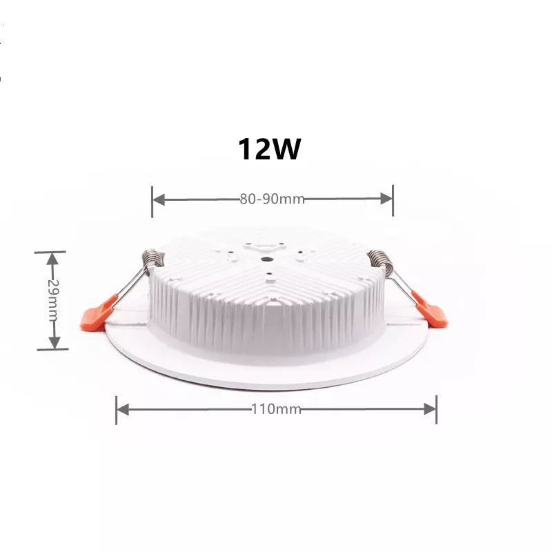 5W-36W Ceiling Light Recessed LED Spotlight Down Light AC 90-260V for Living Room and Shopping Mall Lighting