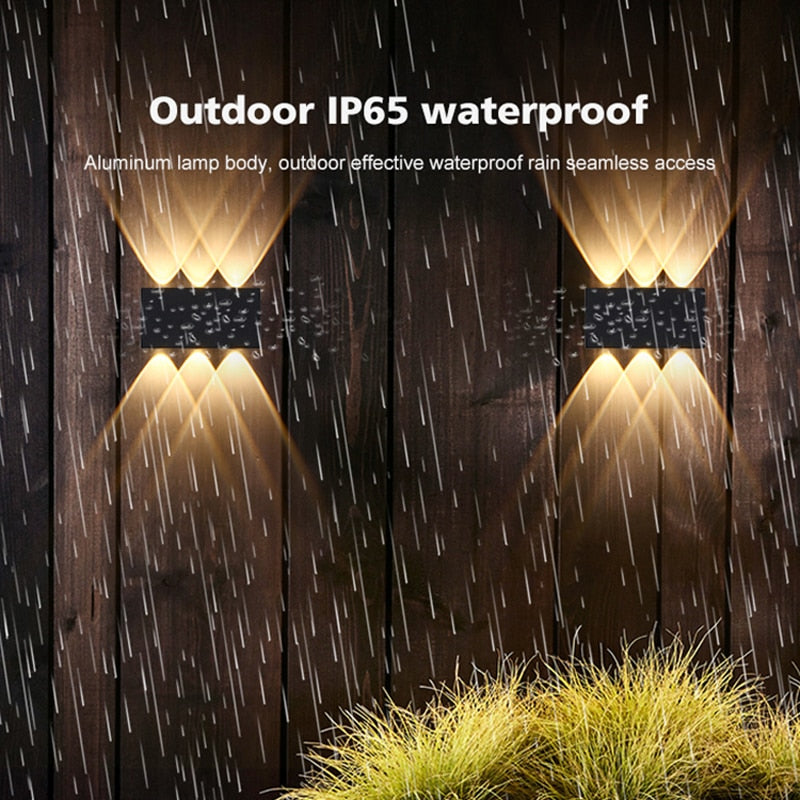Up and Down LED Wall Lamp Waterproof IP65 Aluminium Interior Wall Light For Bedroom Living Room Corridor Indoor Outdoor Lighting